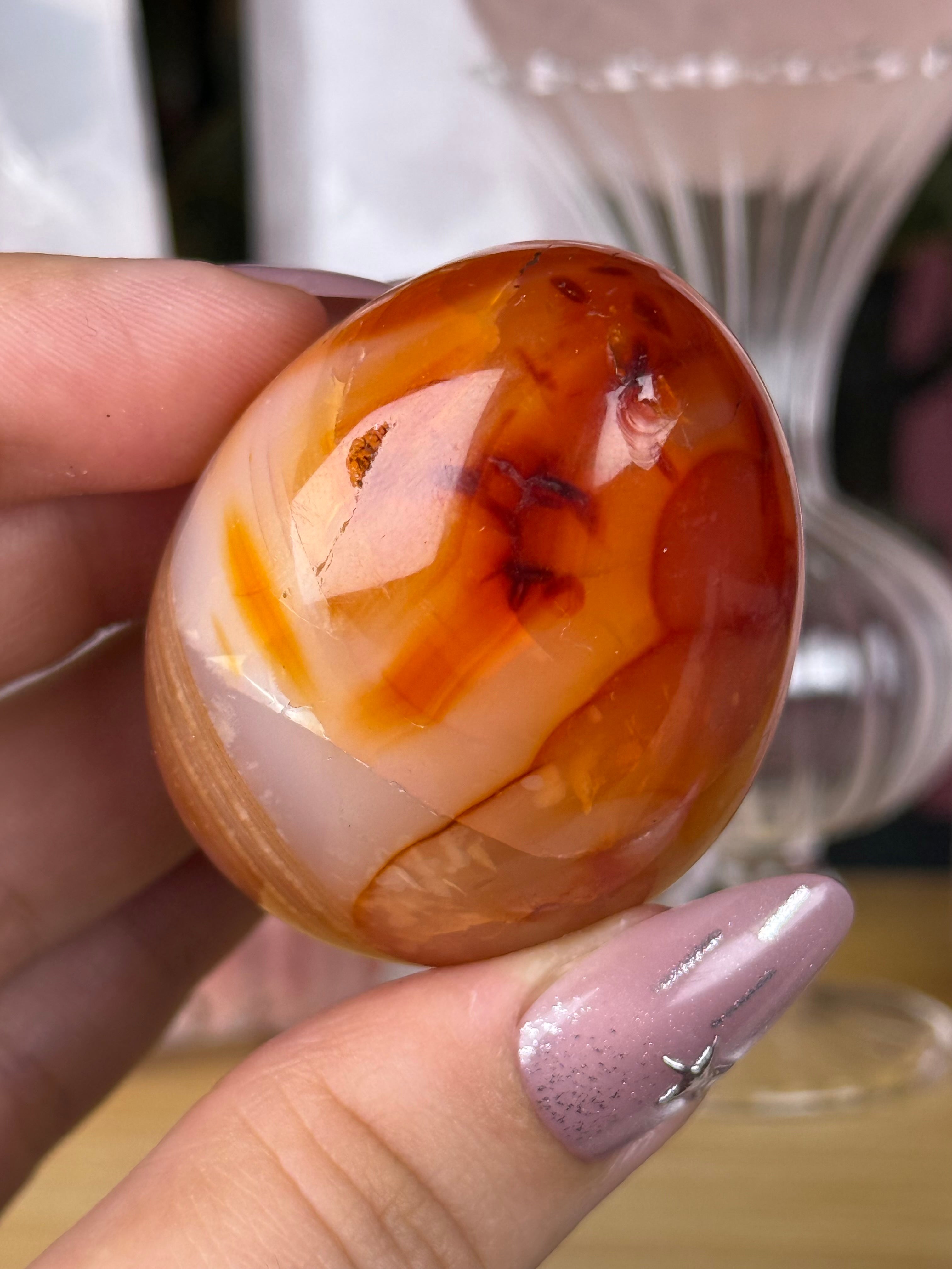 Carnelian Aura Egg | Imperfect