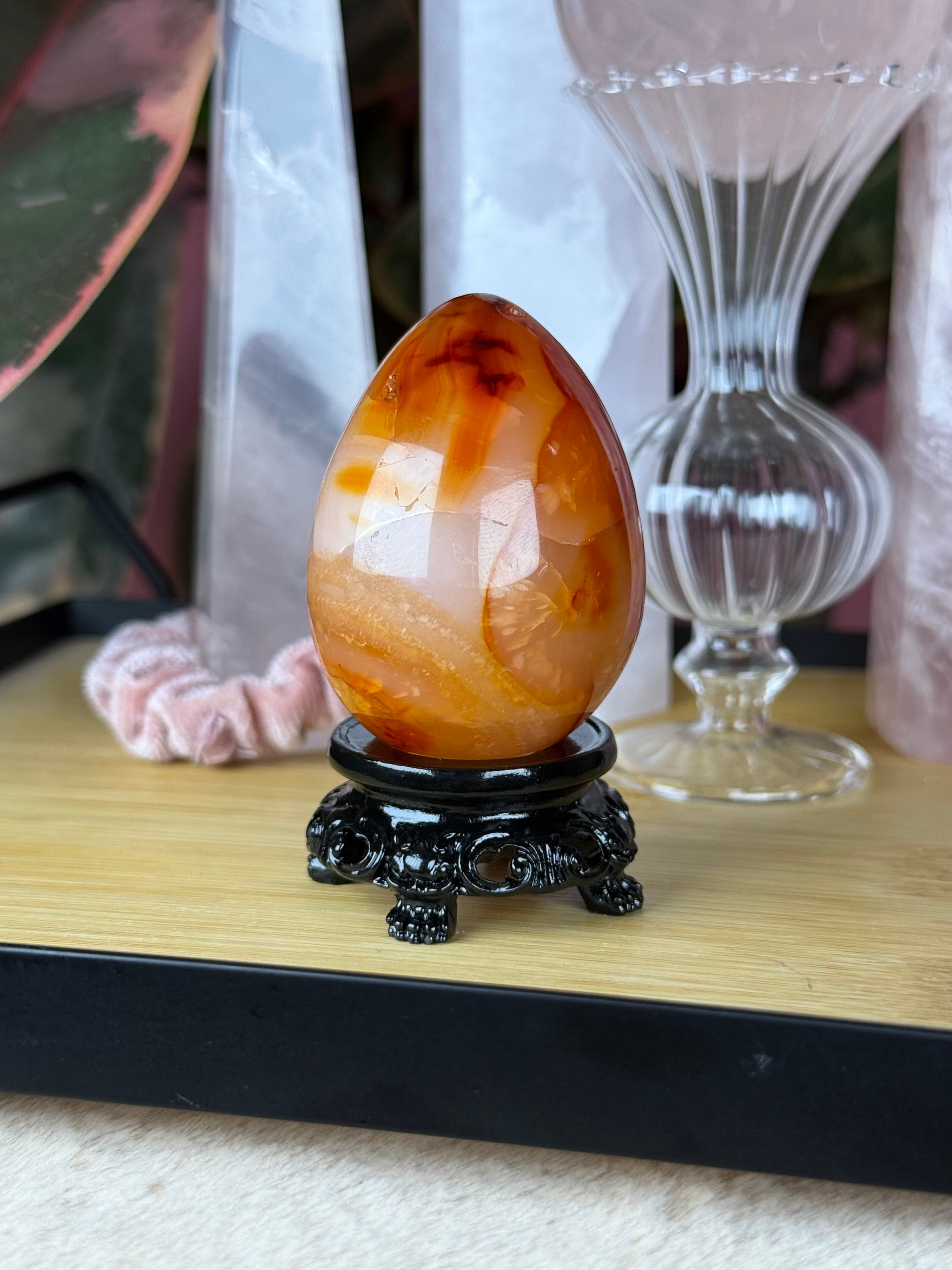 Carnelian Aura Egg | Imperfect