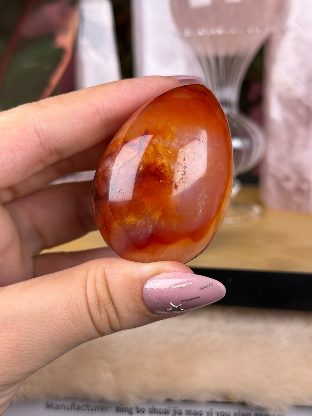 Carnelian Aura Egg | Imperfect