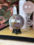 Sea Jasper | Moss Agate Sphere "Siren Depths"