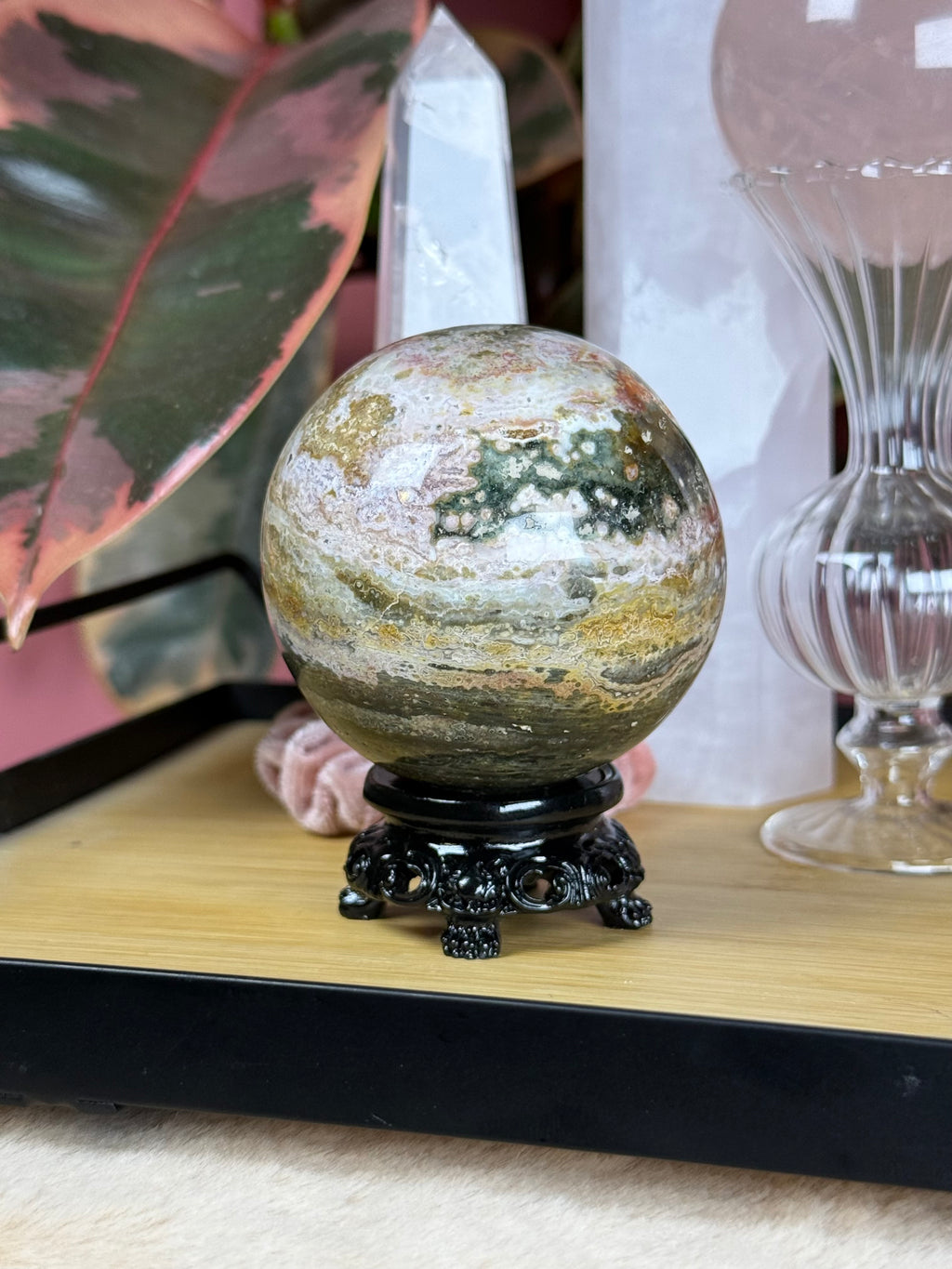 Sea Jasper Sphere "Fae's Orb"