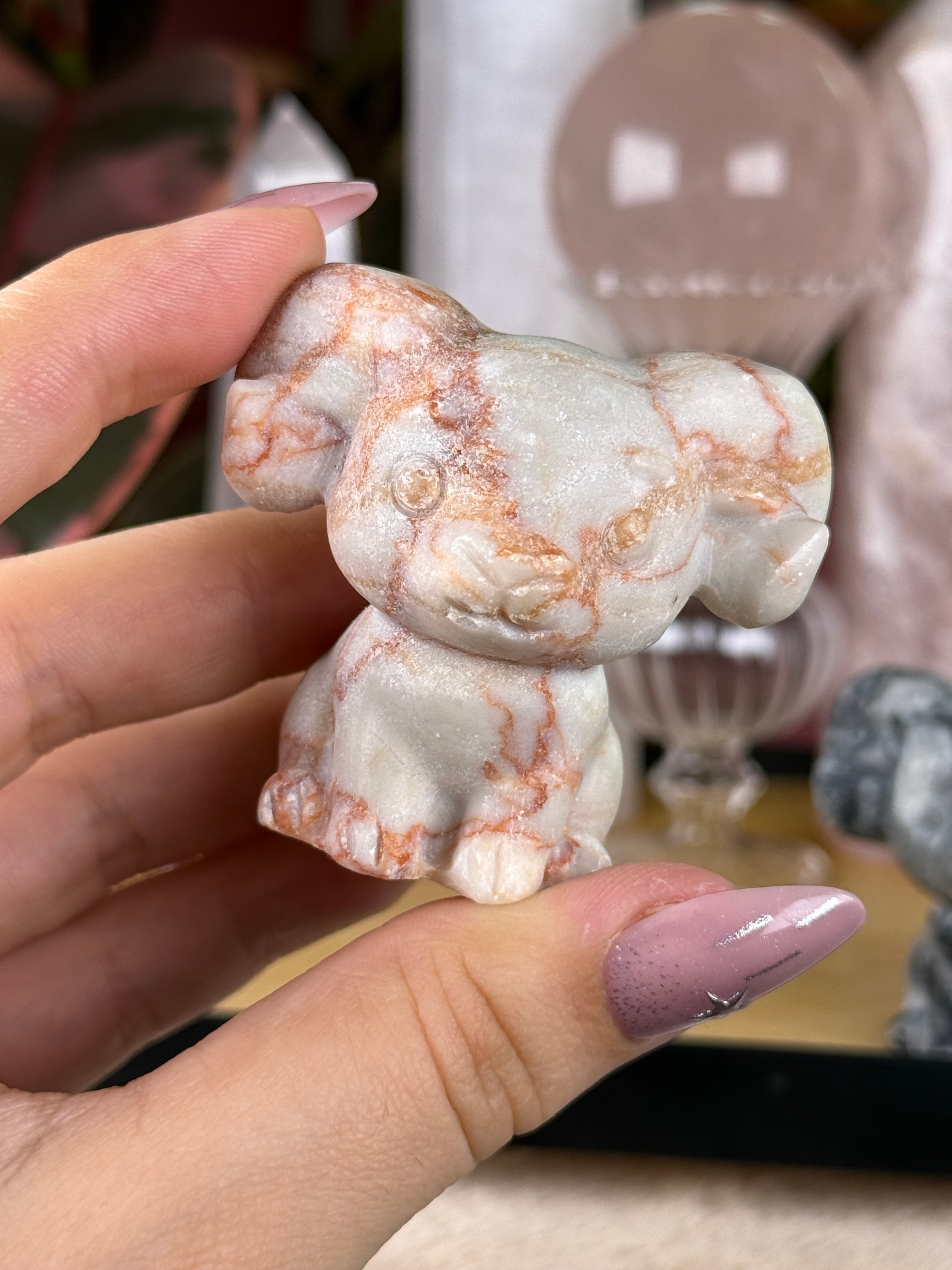 Goat Crystal Carving Imperfects