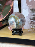 Sea Jasper Sphere "Moonberry"