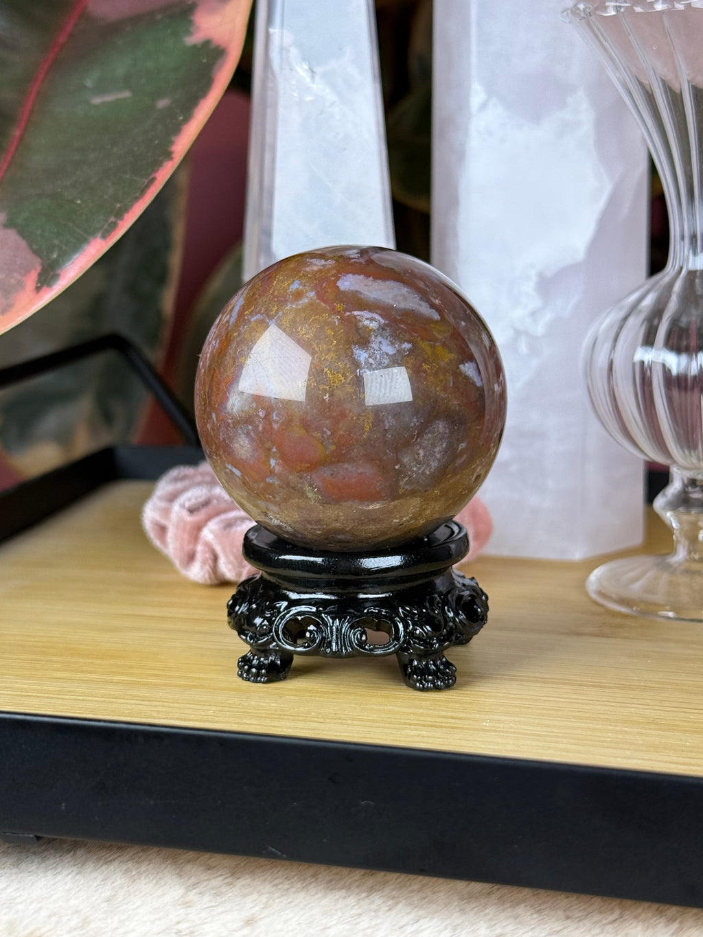 Sea Jasper Sphere "Apocalypse"