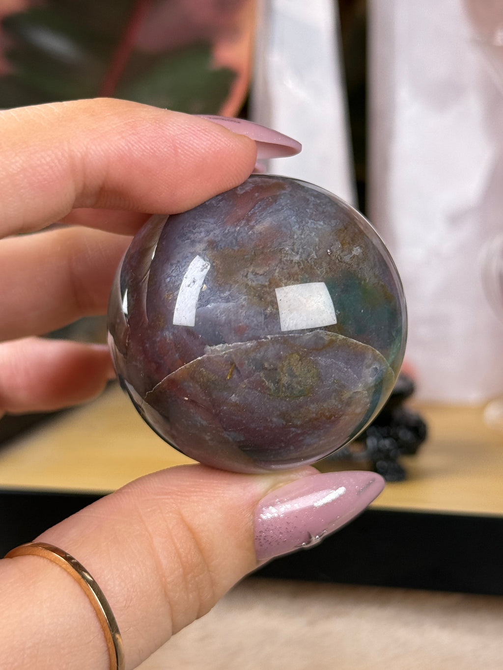 Sea Jasper Sphere "Dreamgrove"