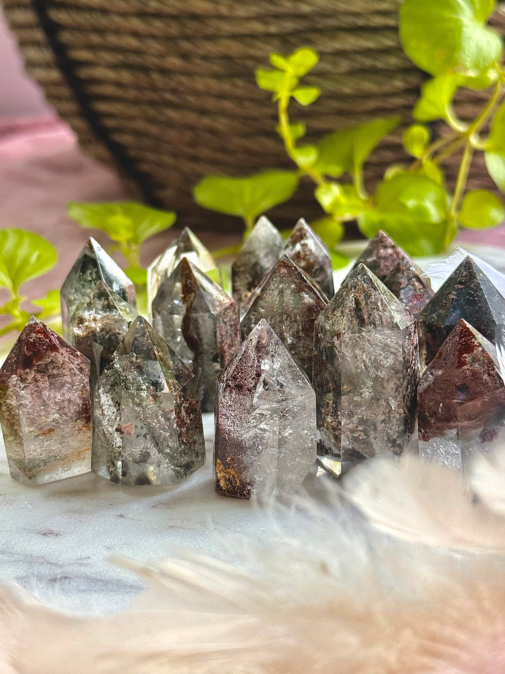 Garden Quartz Mini Tower Obelisks