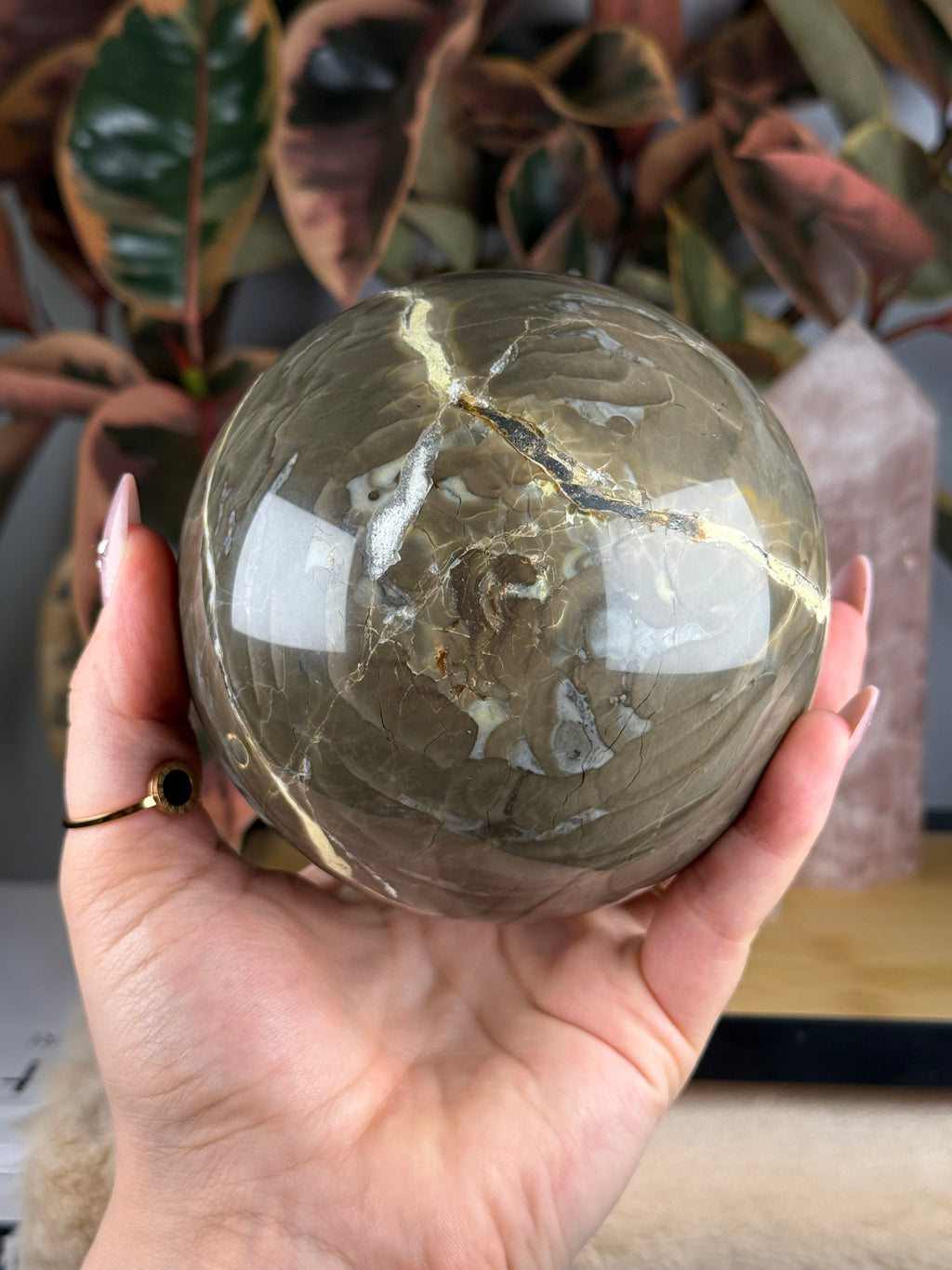 Volcano Agate XL Sphere Statement Piece