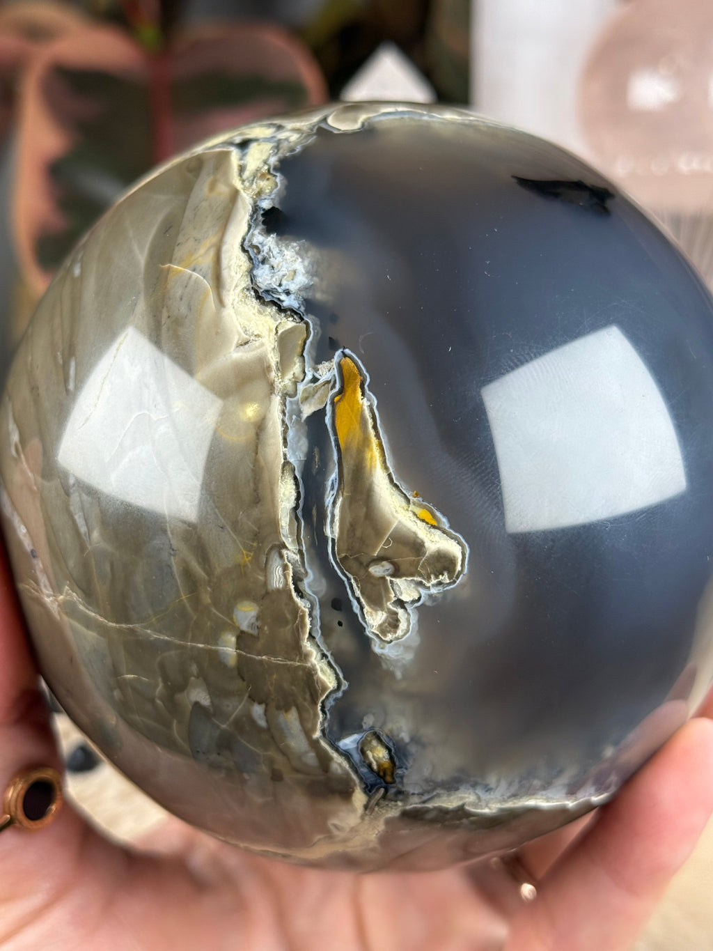 Volcano Agate XL Sphere Statement Piece