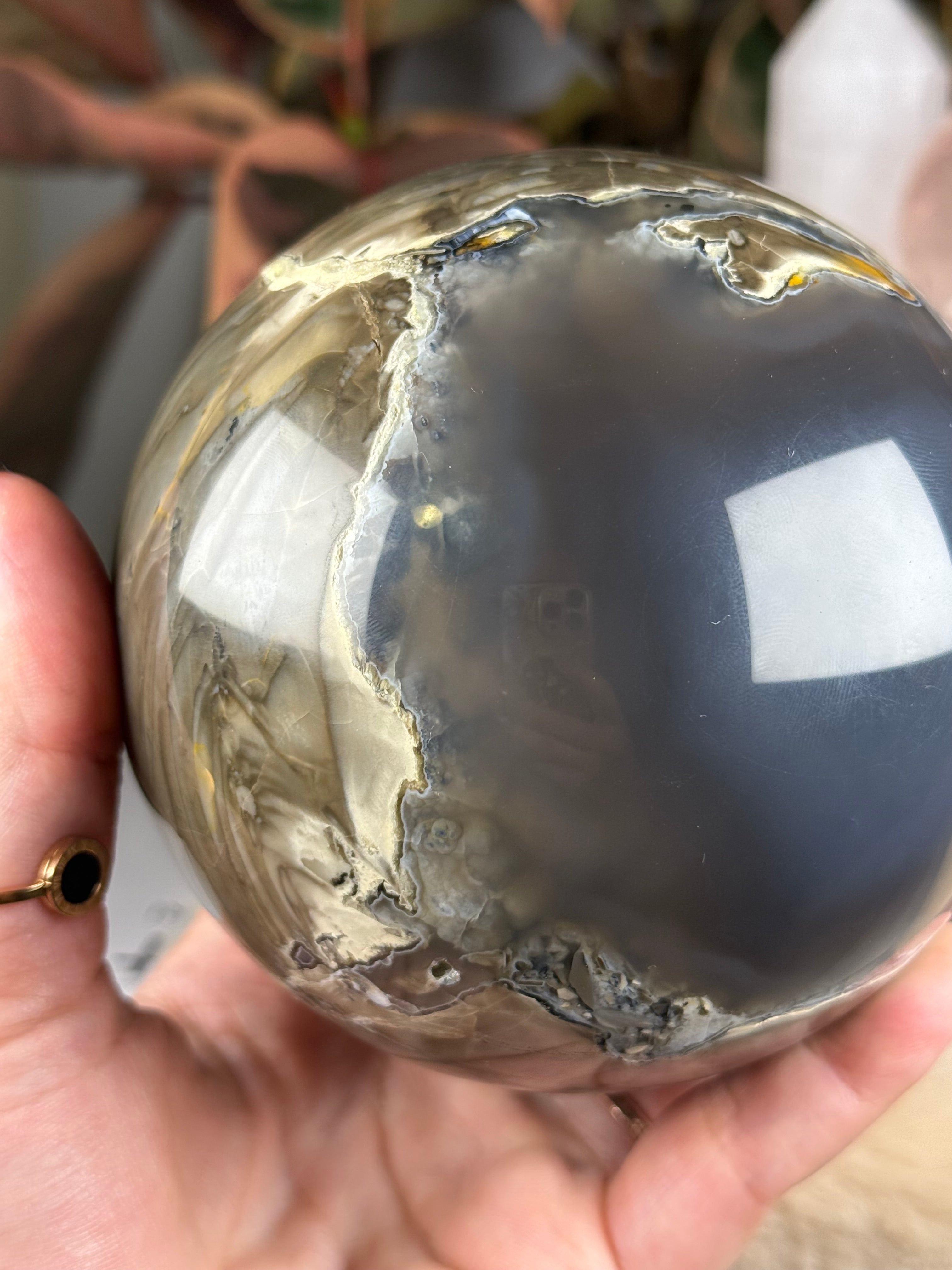 Volcano Agate XL Sphere Statement Piece