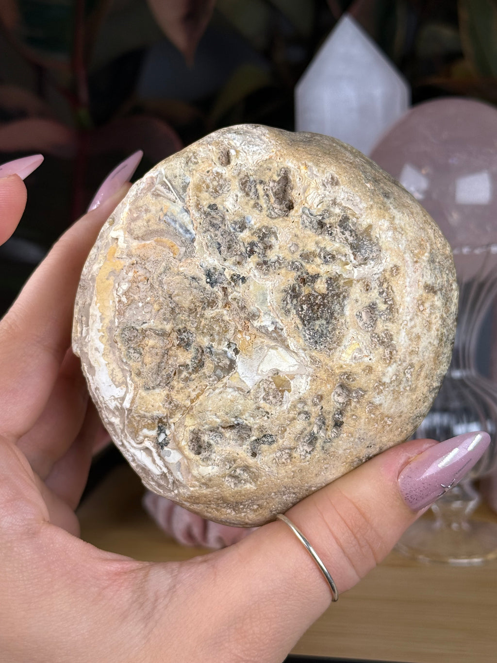 Agate Cut Base Druzy Crystal