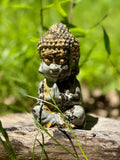 Picture Jasper Baby Buddha Crystal Carving Statement Piece