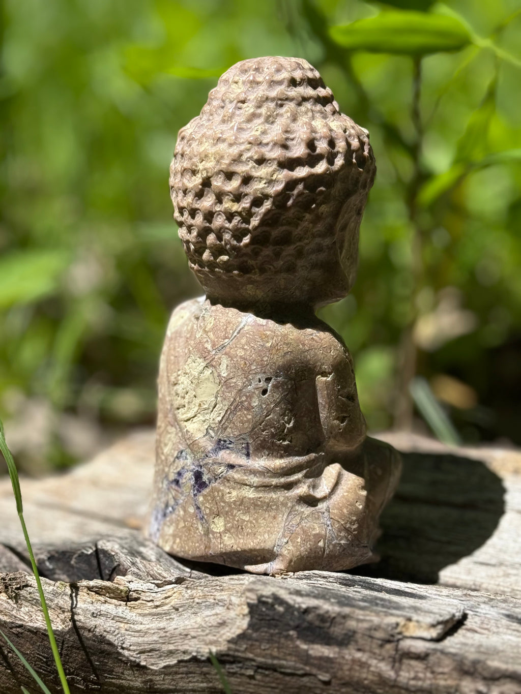 Root Fluorite Baby Buddha Crystal Carving Statement Piece