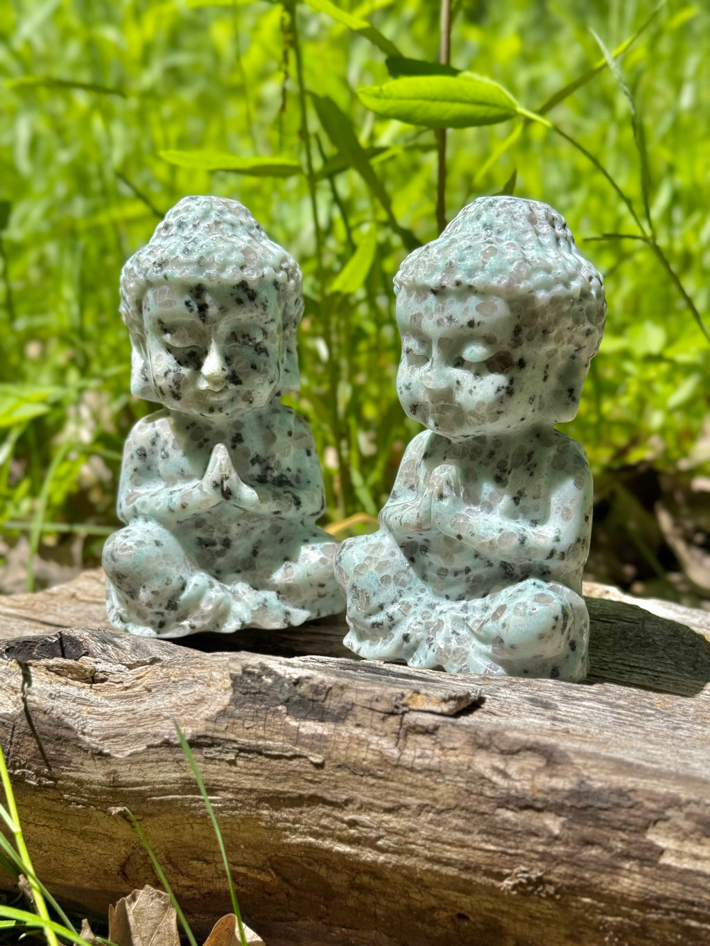 Kiwi Jasper Buddha Crystal Carving