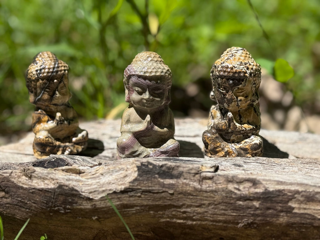Picture Jasper Baby Buddha Crystal Carving