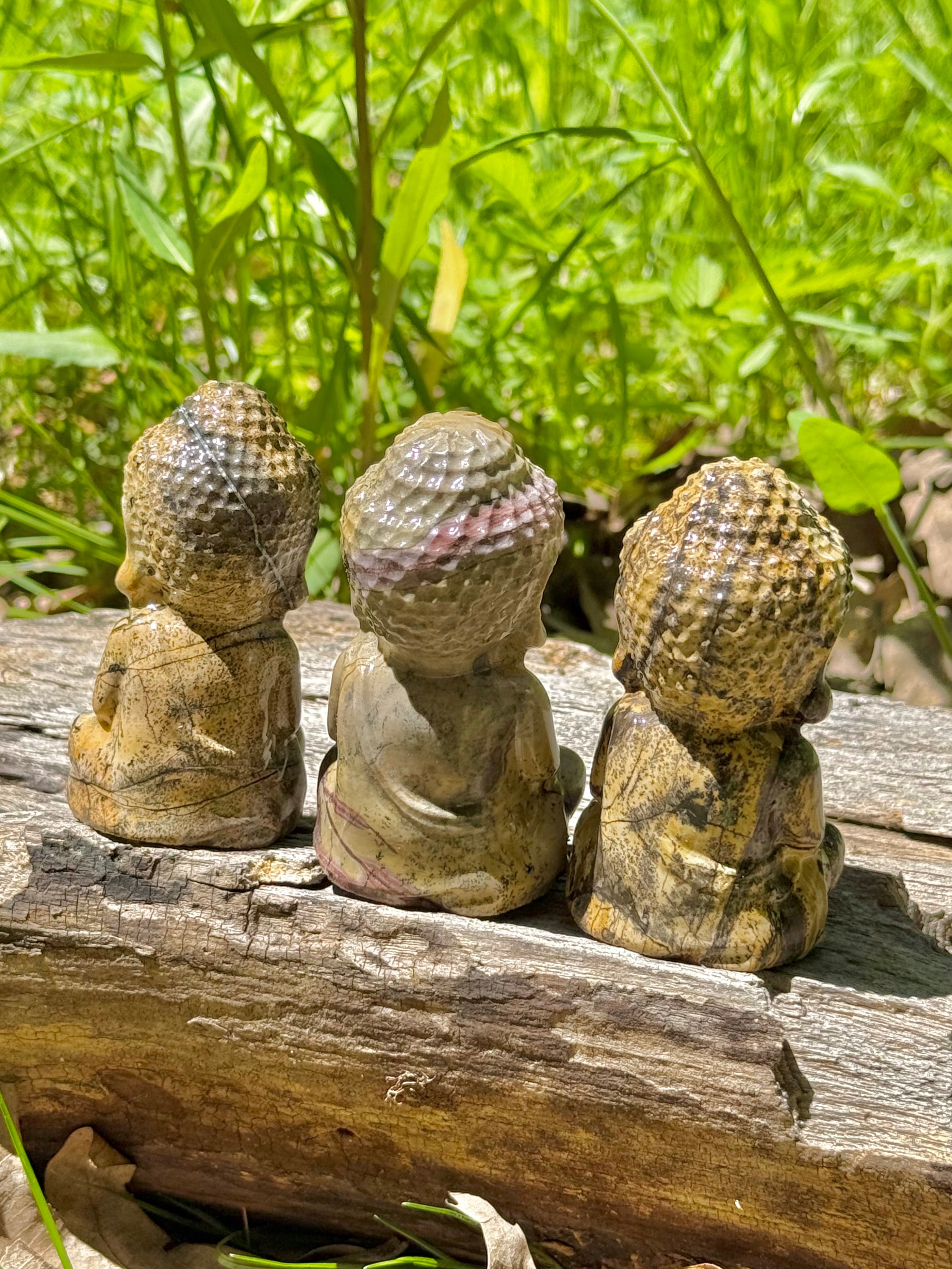 Picture Jasper Baby Buddha Crystal Carving