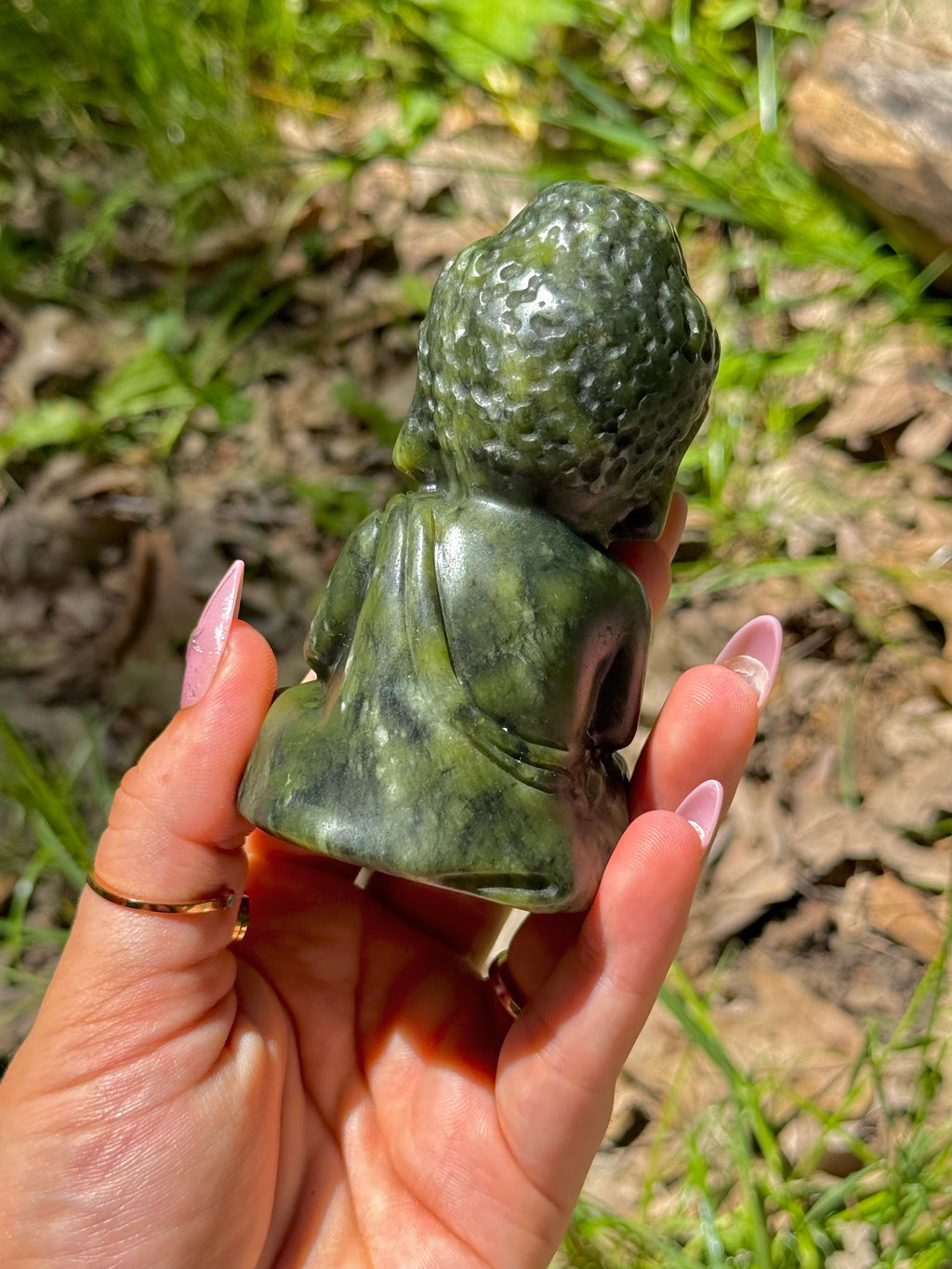 Xiuyan Jade Baby Buddha Crystal Carving