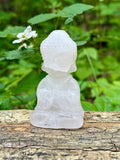 Clear Quartz Baby Buddha Meditating Crystal Carving