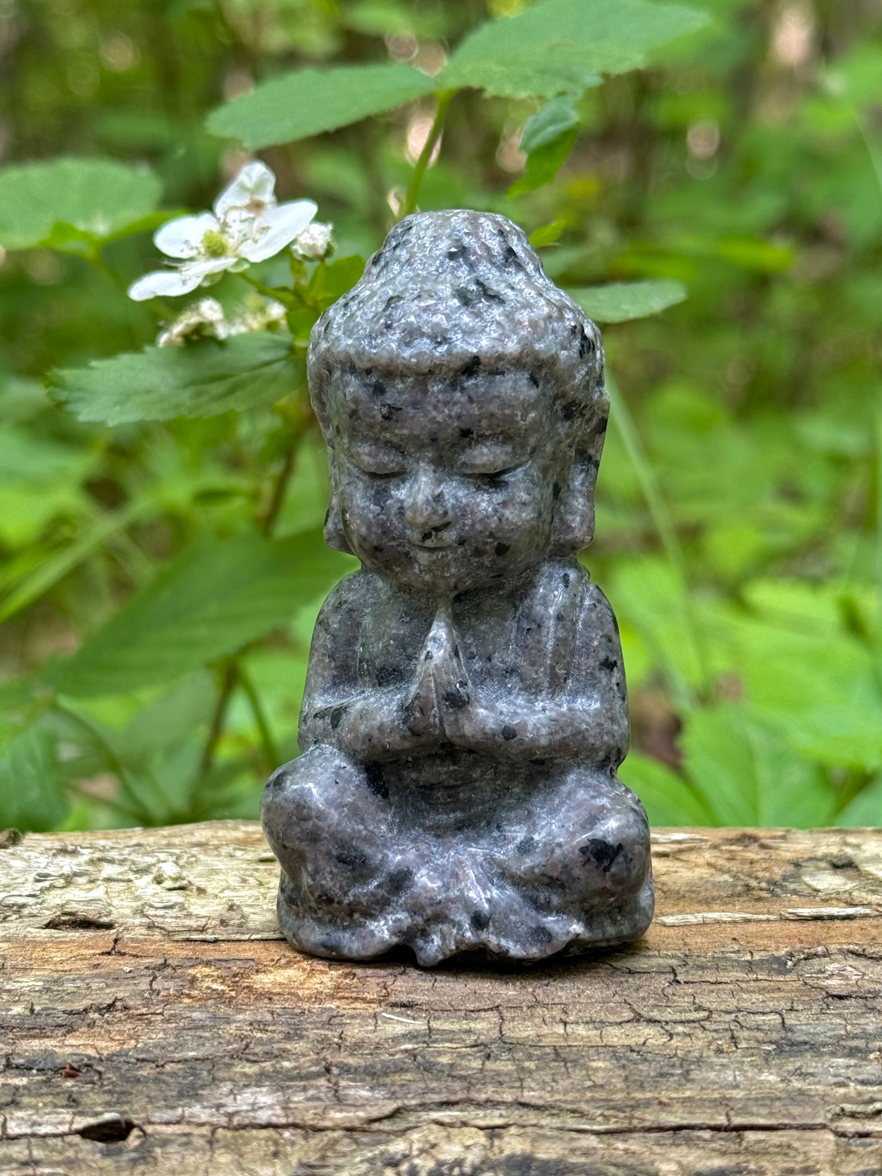 Yooperlite Baby Buddha Crystal Carving