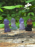 Intuitively Chosen Mini Fluorite Buddhas | Baby Buddha Crystal Carvings