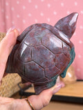 Sea Jasper Sea Turtle Crystal Carving Imperfect