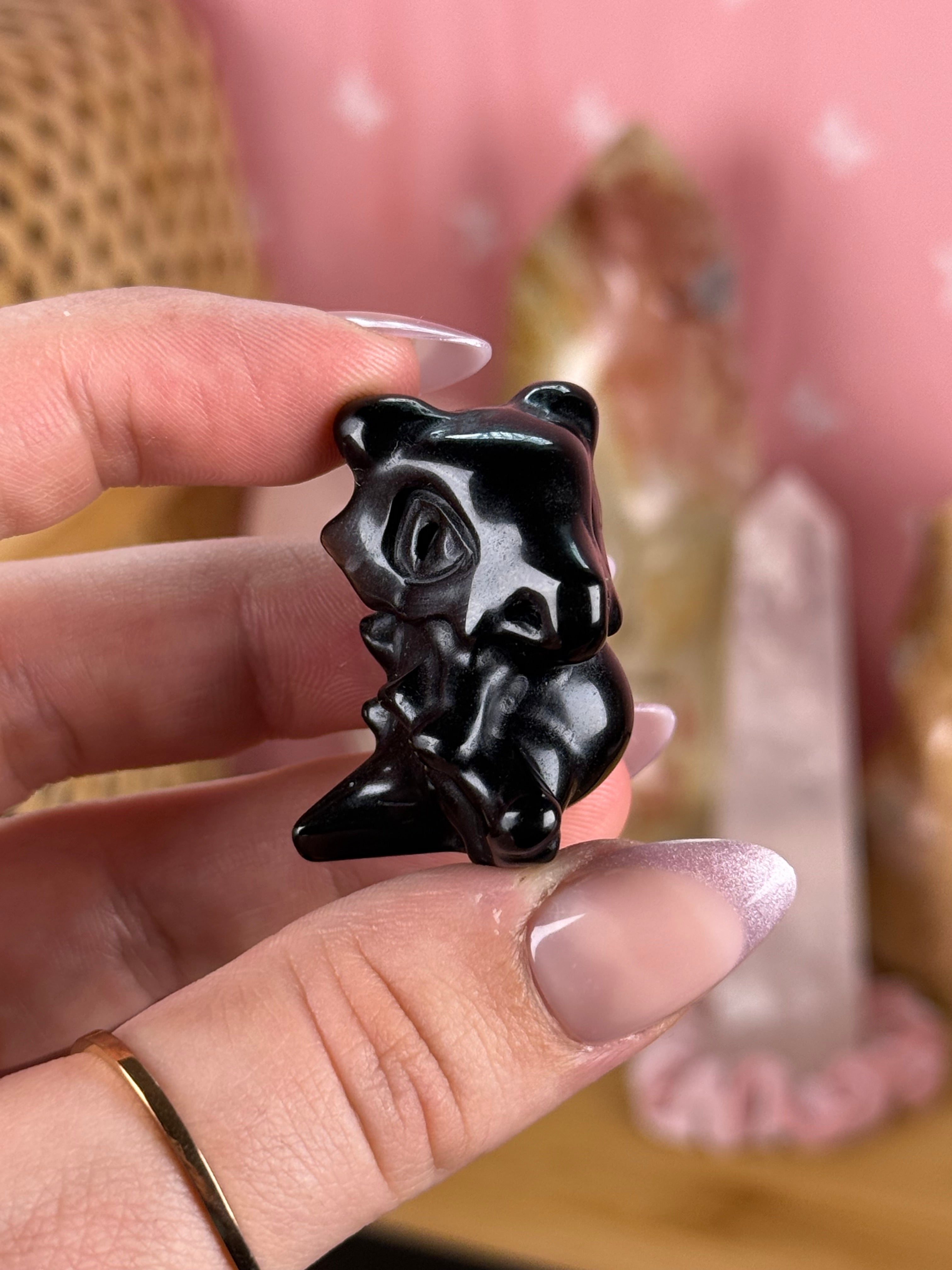 Crystal-Carved Pokémon Mini Figurines