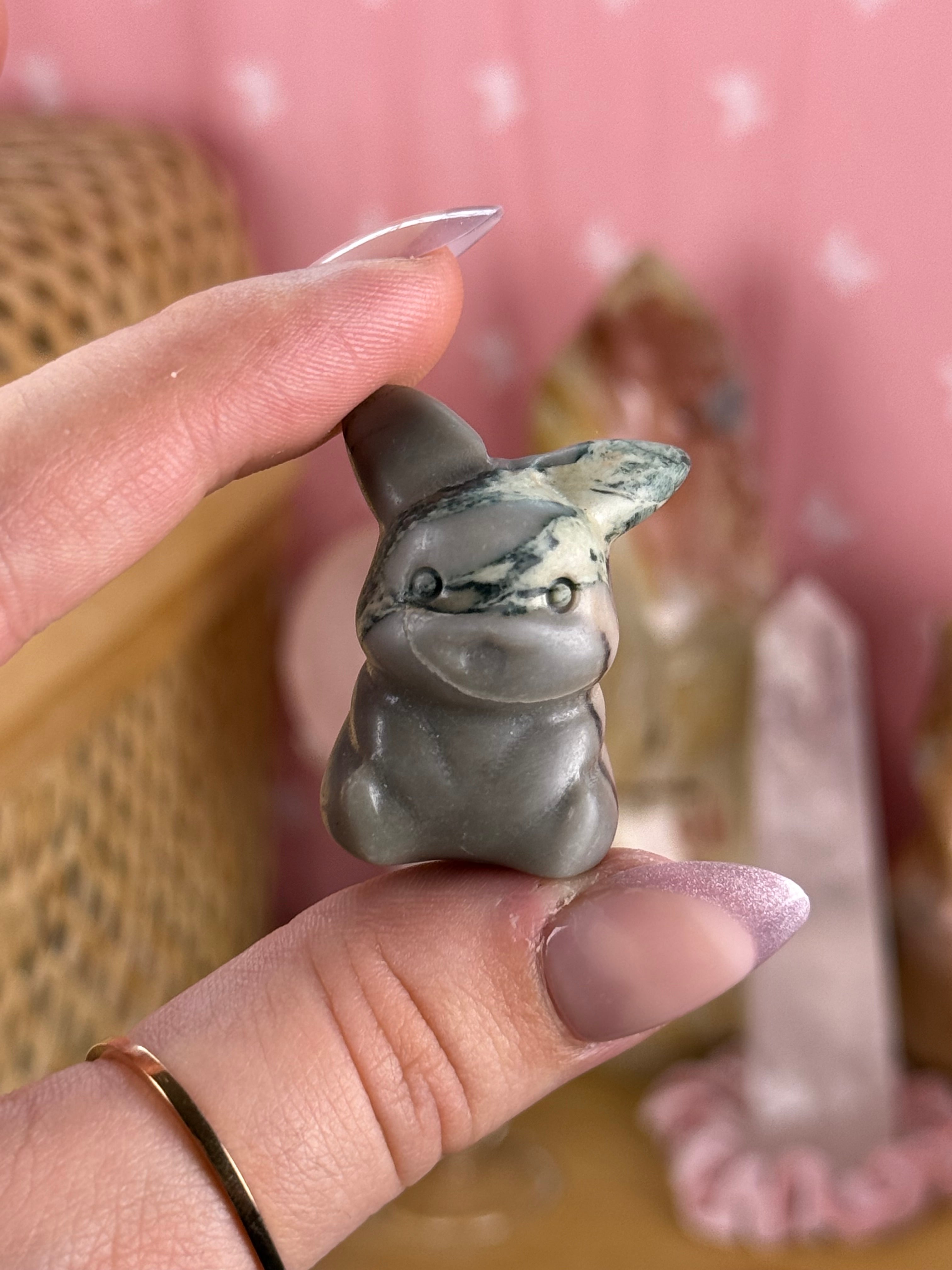 Crystal-Carved Pokémon Mini Figurines