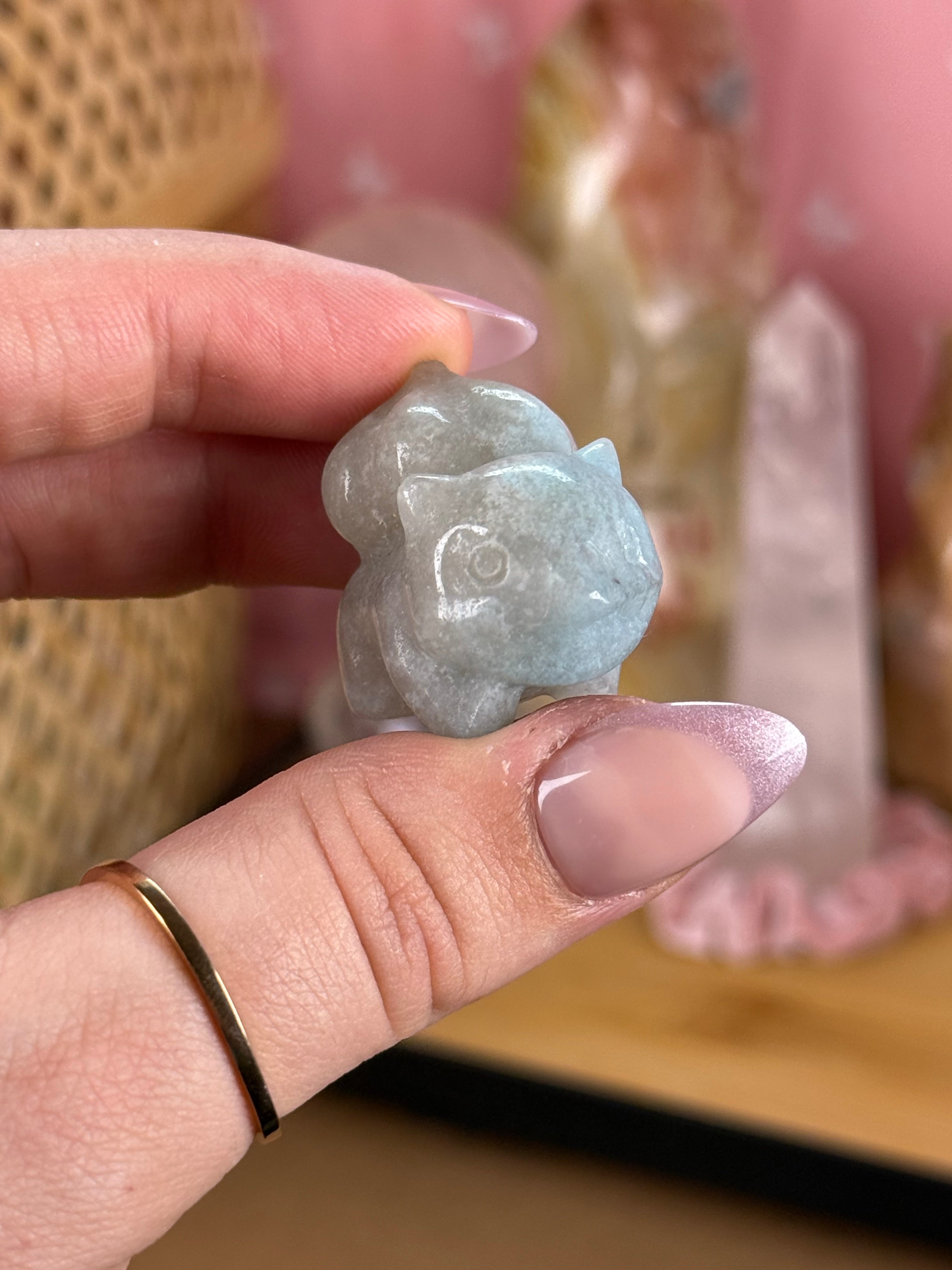 Crystal-Carved Pokémon Mini Figurines