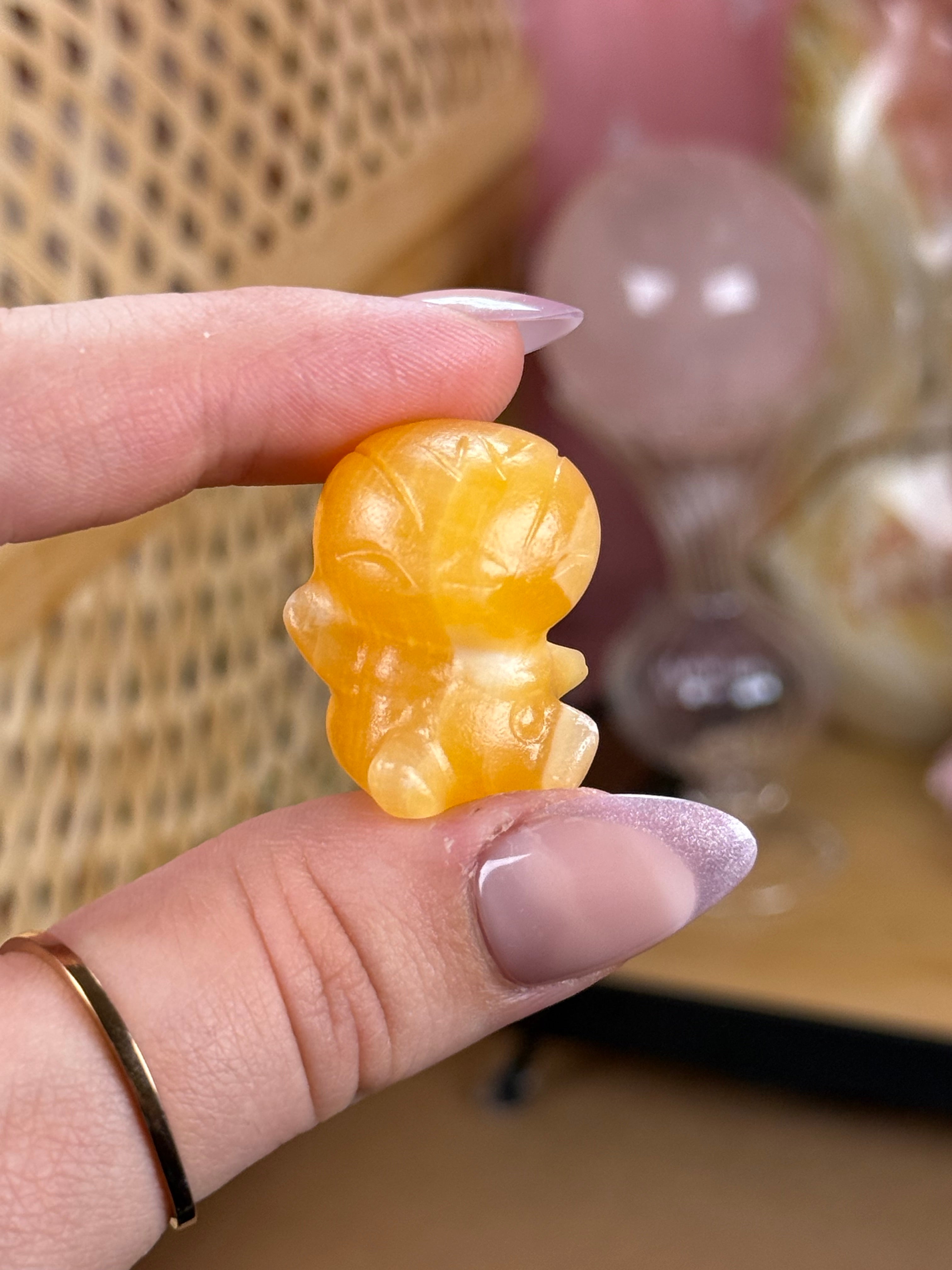 Crystal-Carved Pokémon Mini Figurines