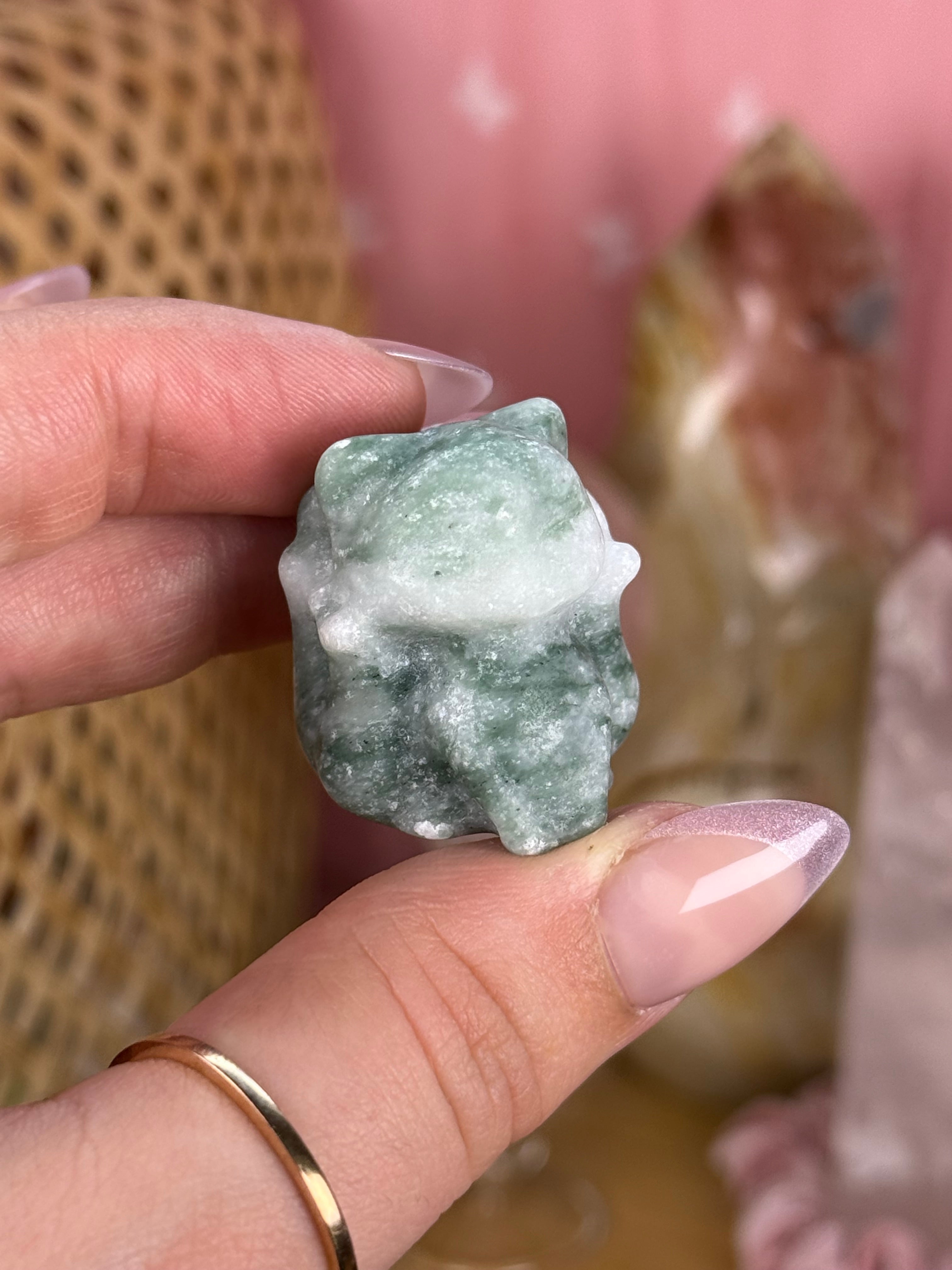 Nine-Tail Fox Kitsune Mini Crystal Carvings