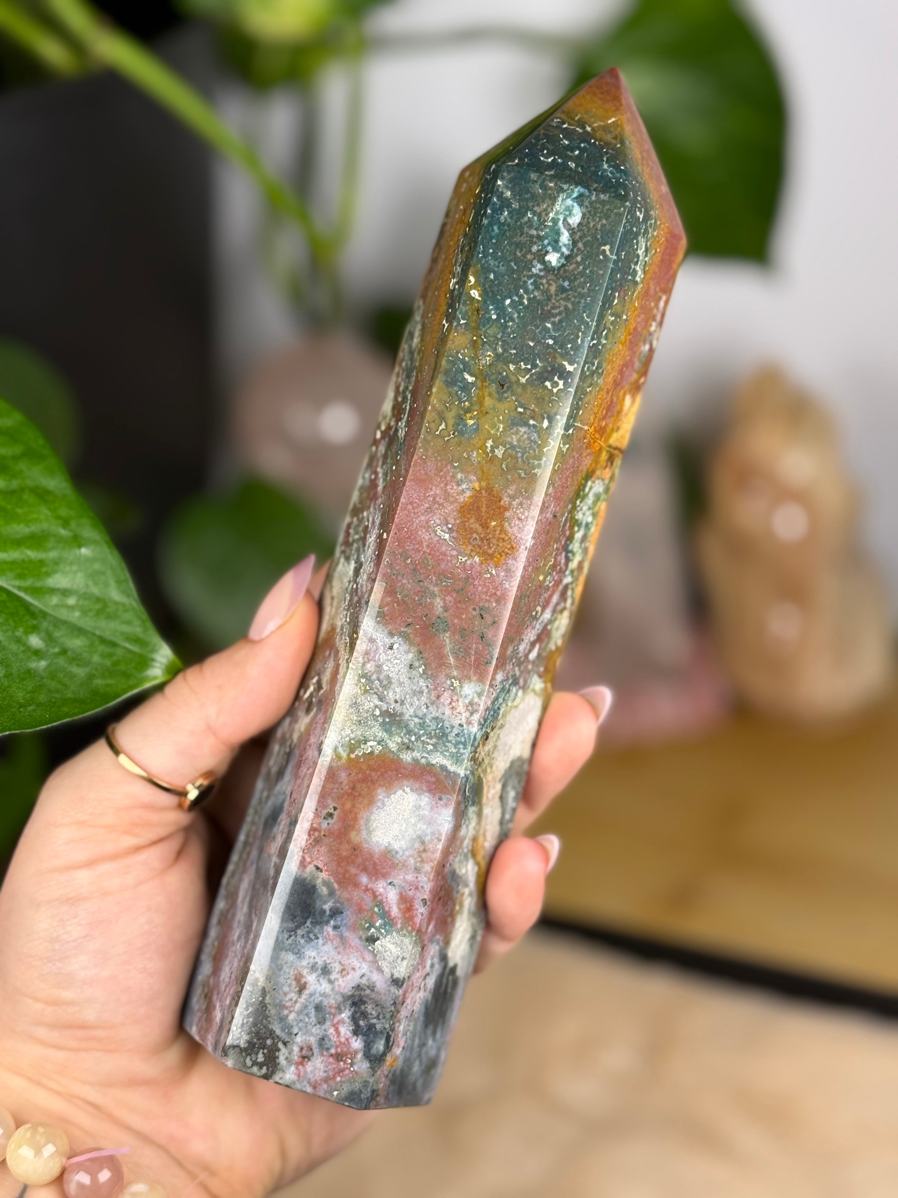 Sea Jasper Tower | Statement Piece | High Quality