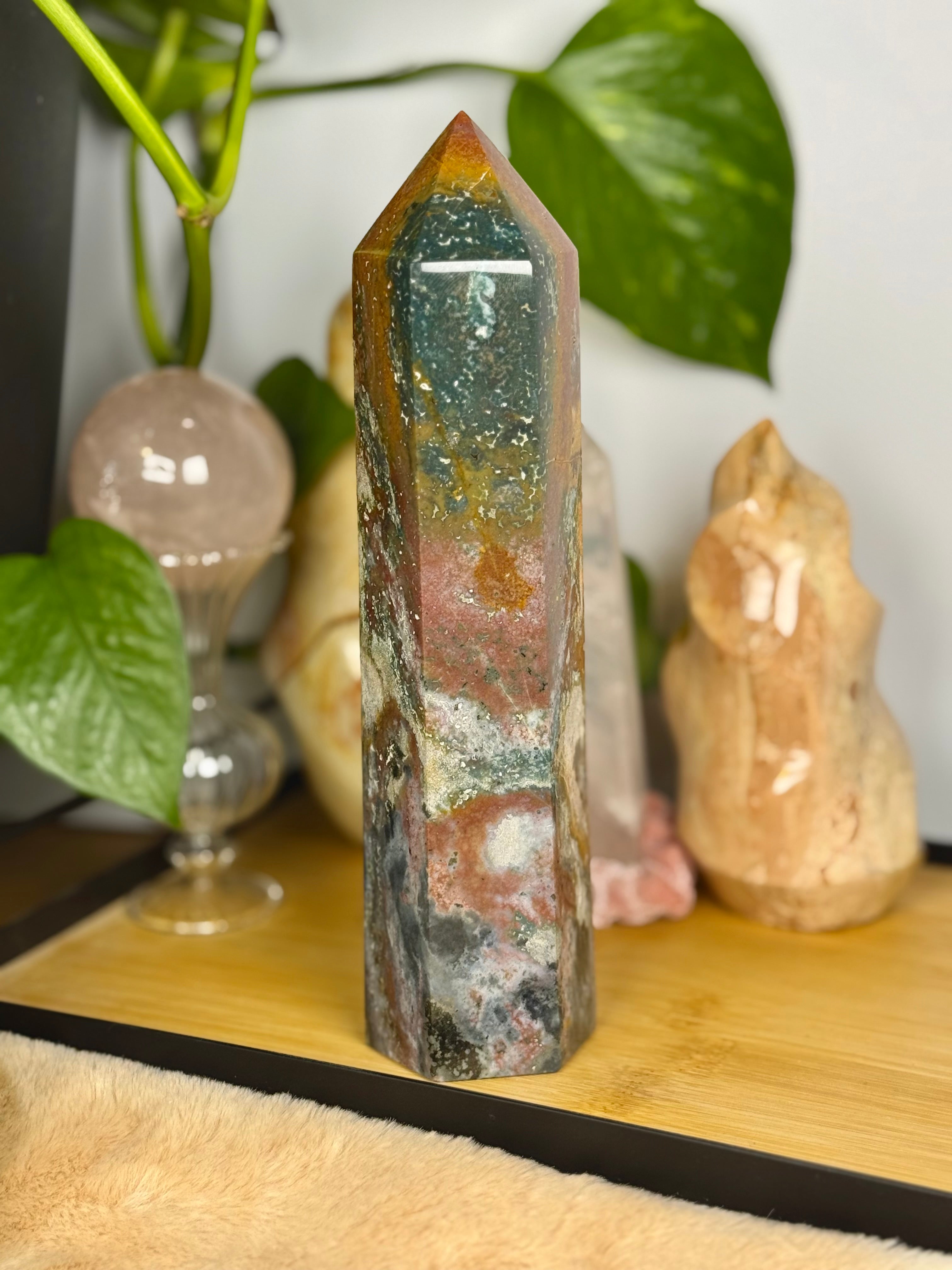 Sea Jasper Tower | Statement Piece | High Quality