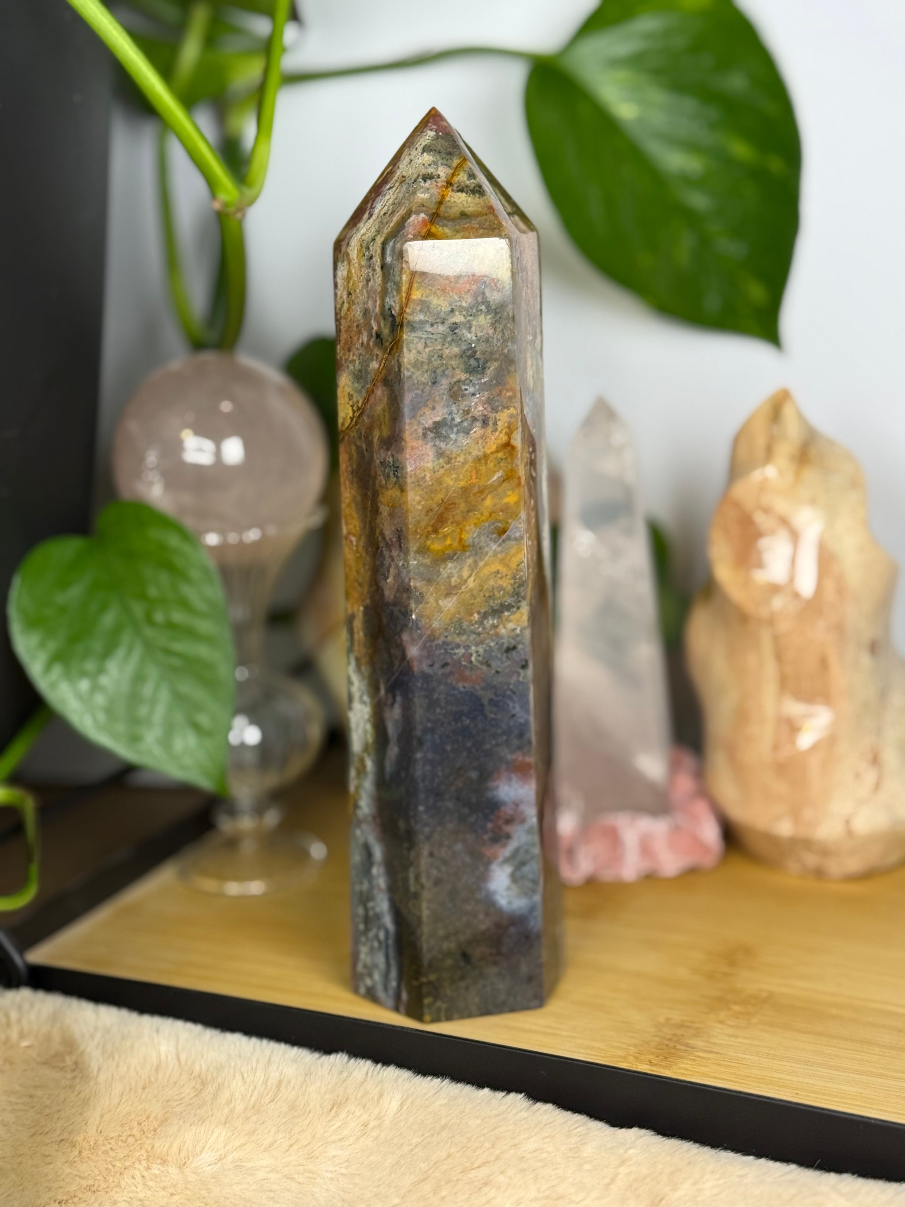 Sea Jasper Tower | Statement Piece | High Quality