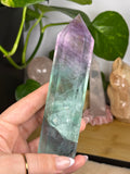 Rainbow Fluorite Crystal Tower B