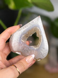 Flower Agate Teardrop  Portal Sugary Druzy Crystal Tower