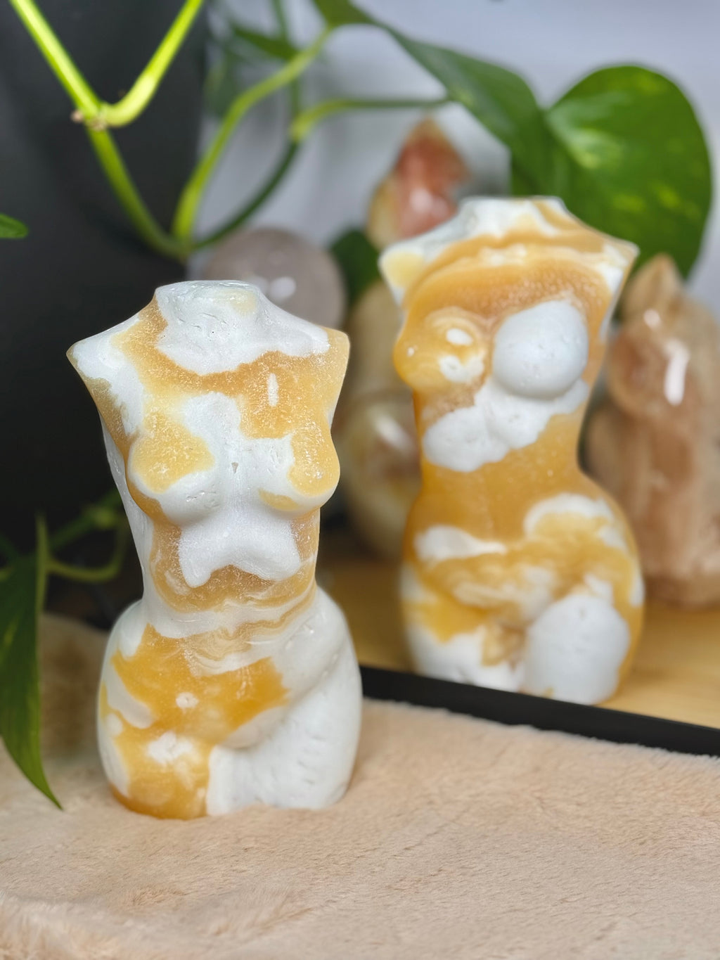 Honey Calcite Goddess Bodies Statement Piece