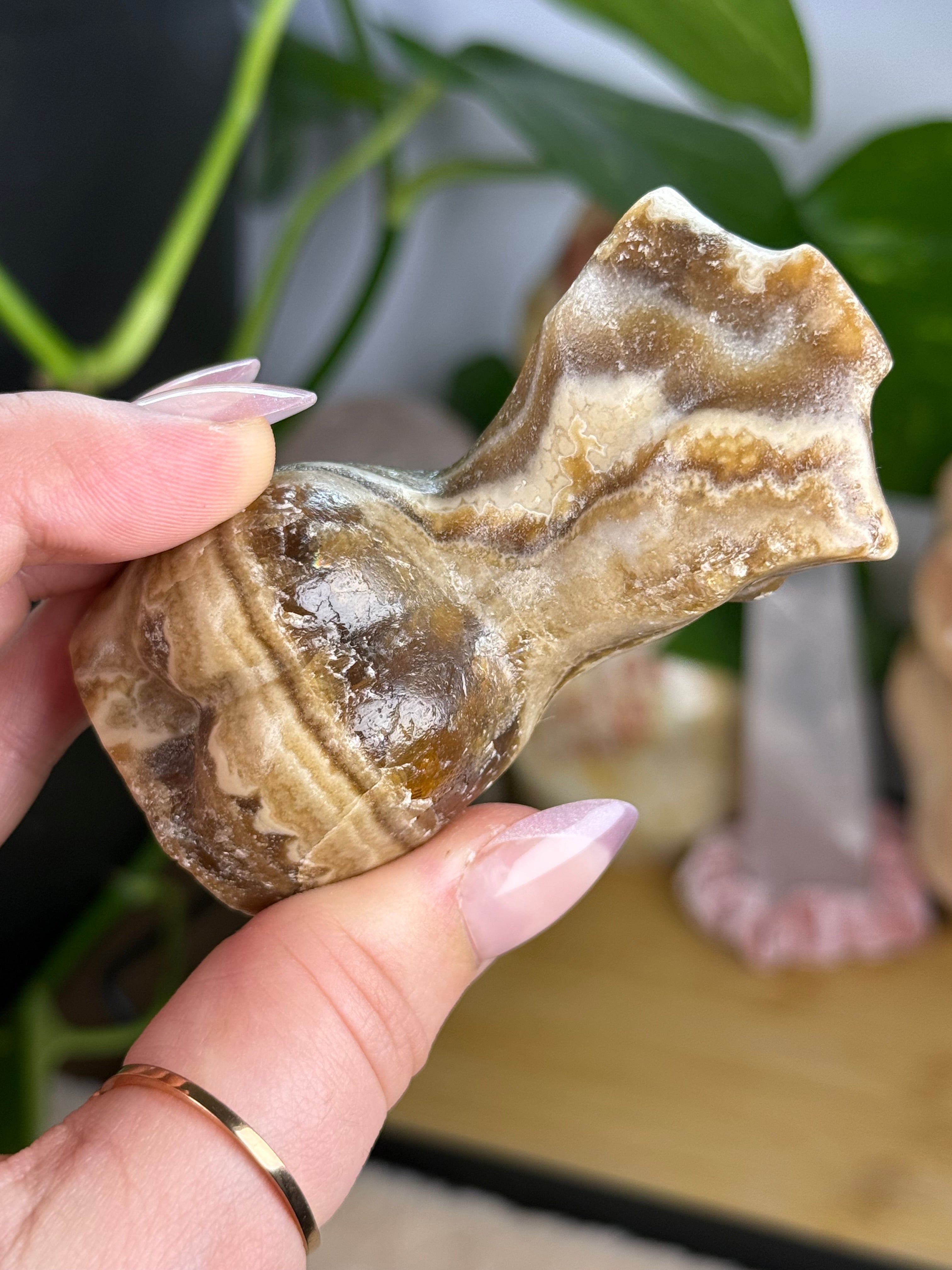 Chocolate Calcite Goddess Body