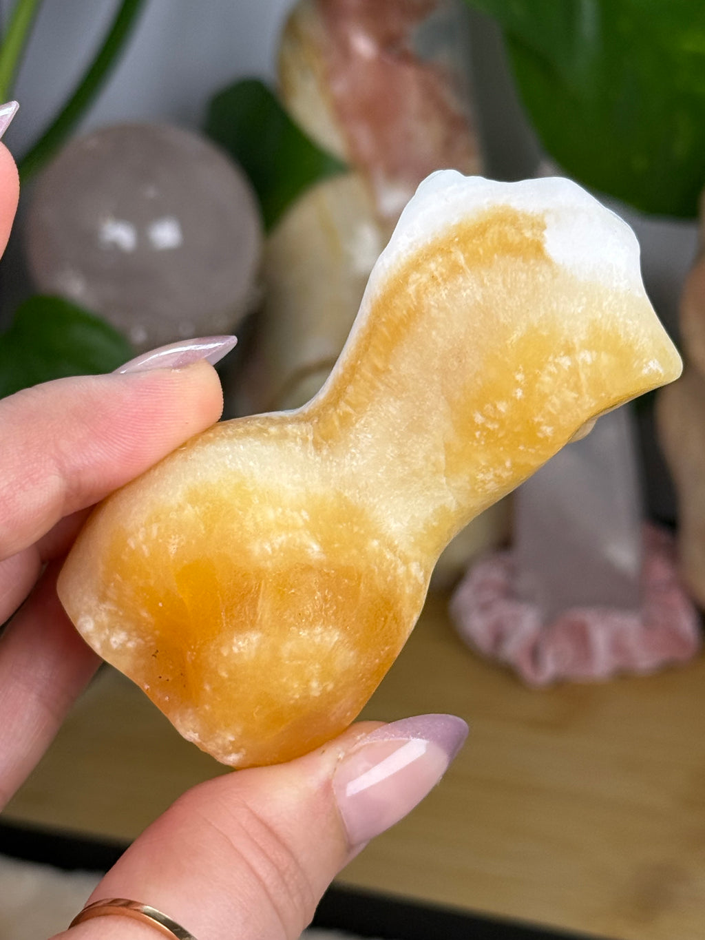 Honey Calcite Goddess Body