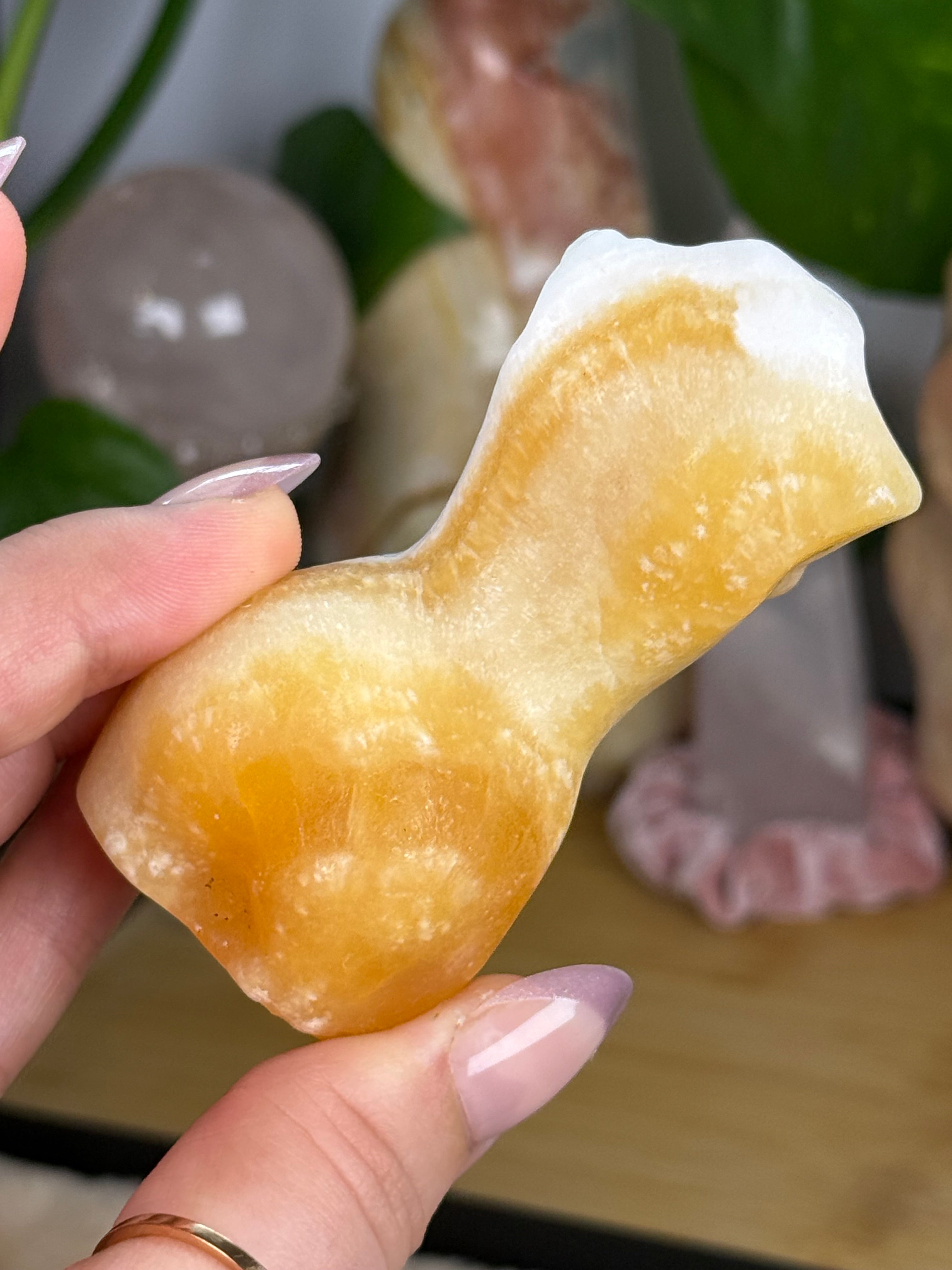 Honey Calcite Goddess Body