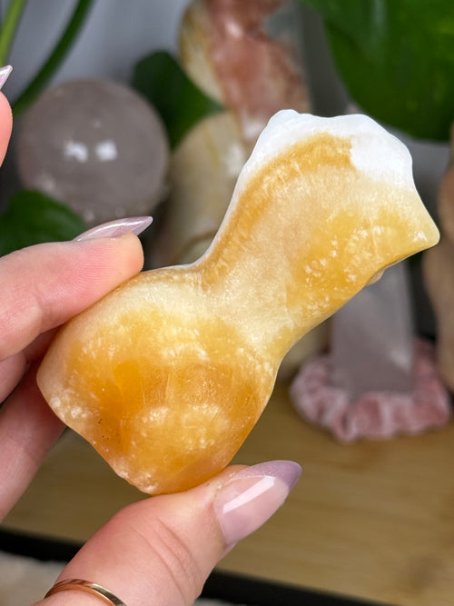 Honey Calcite Goddess Body