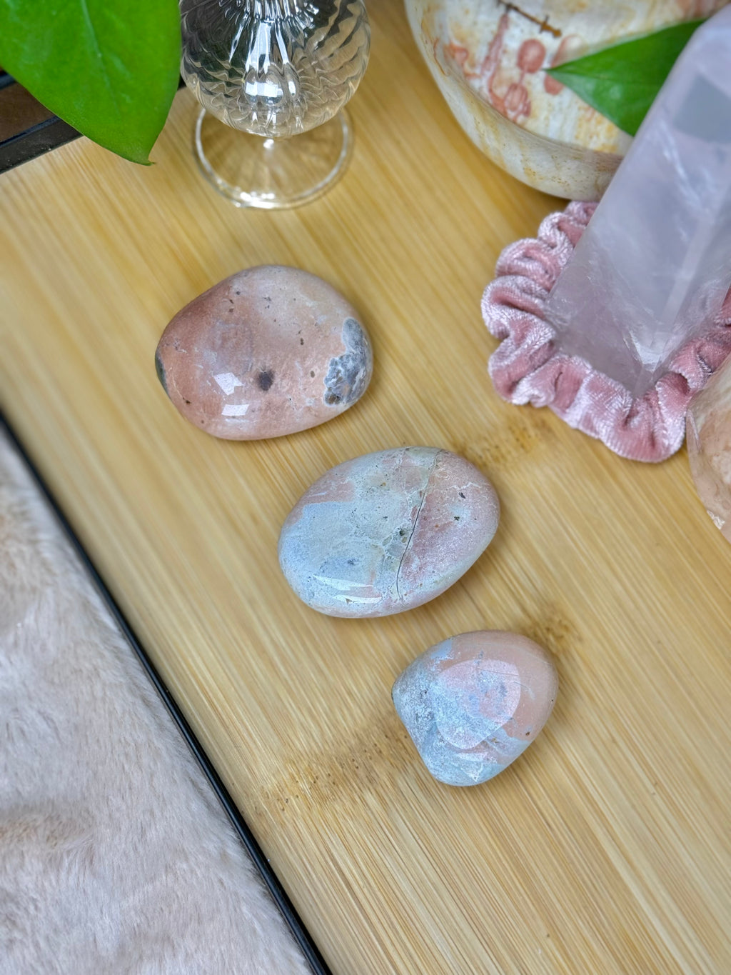 Unicorn Jasper Pastel Pink Palmstones Crystal