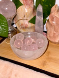 Rose Quartz Star Mini Spheres Asterism | Handpicked High Quality