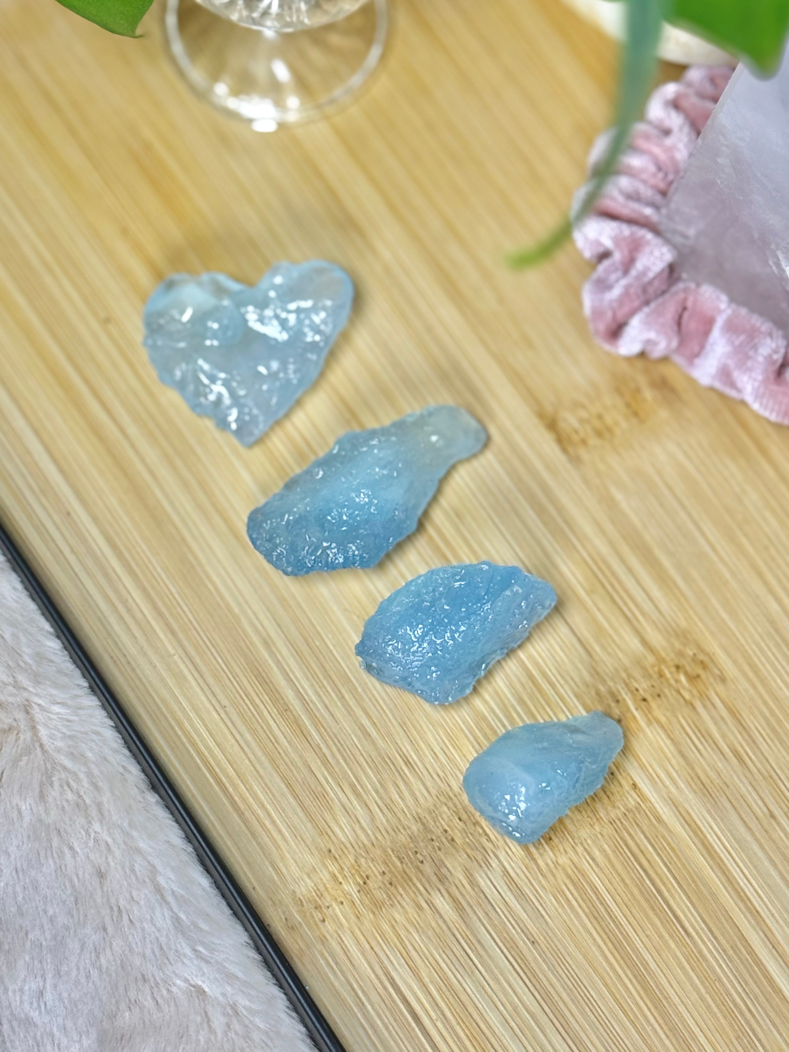 Aquamarine Raw Crystal | High Quality Transparent Piece