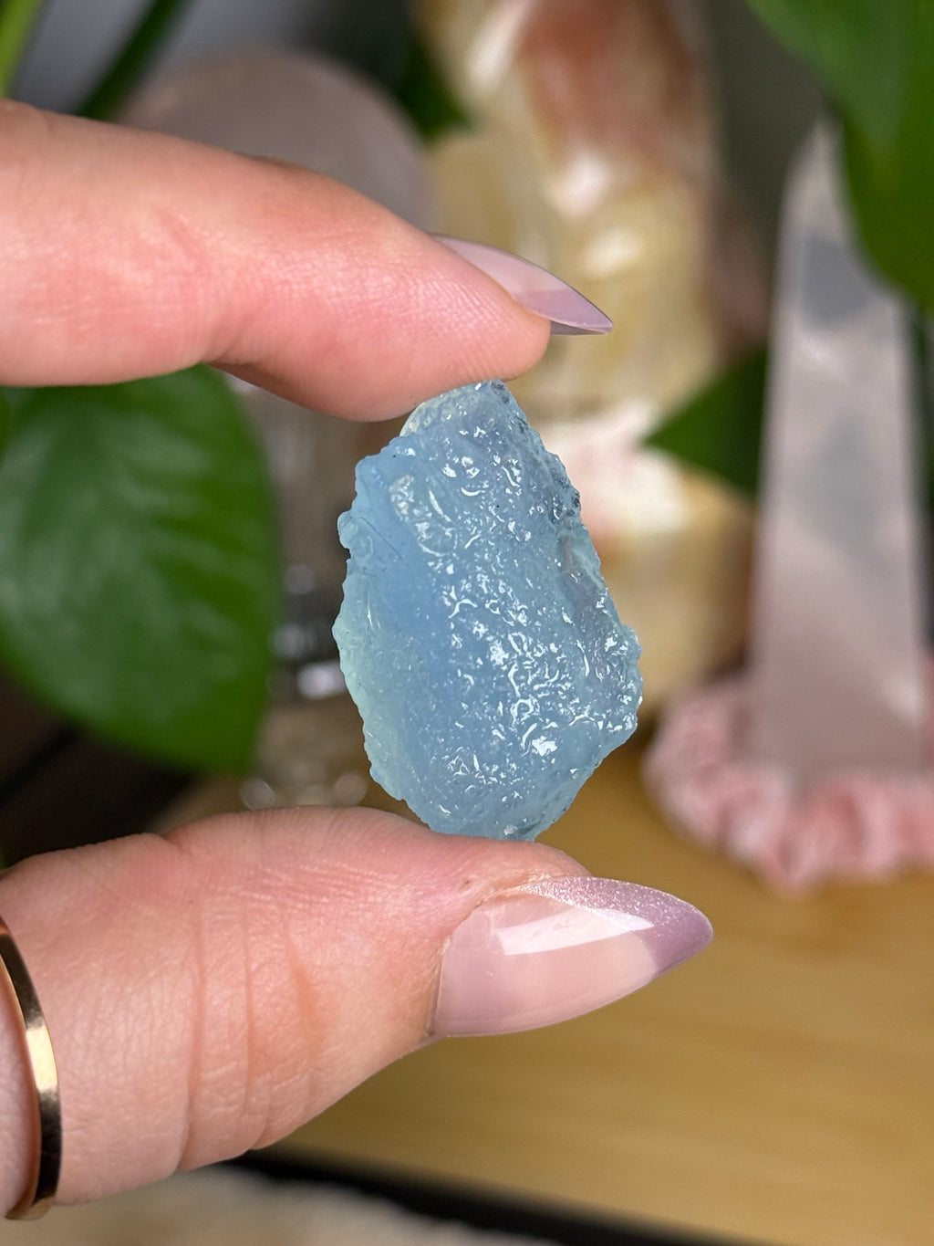 Aquamarine Raw Crystal | High Quality Transparent Piece