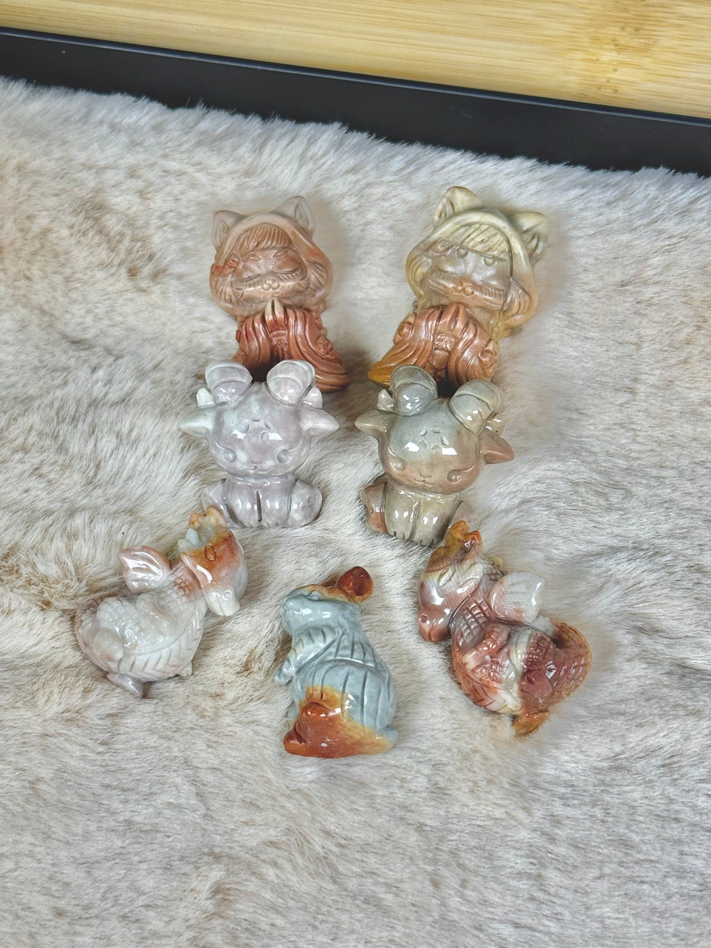 Alashan Agate Mini Carvings RARE Agates