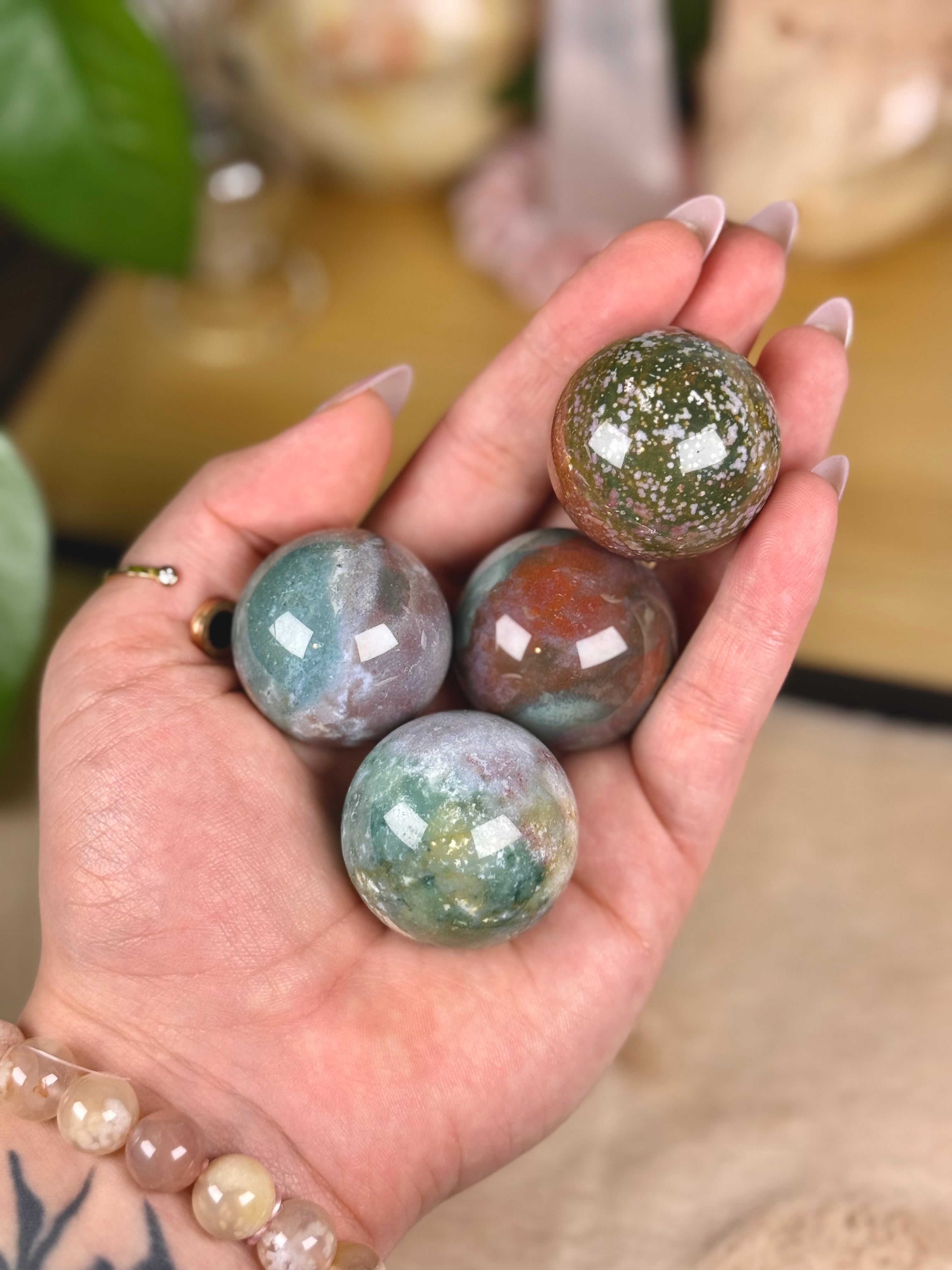 Sea Jasper Spheres