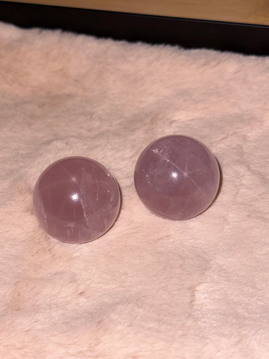 Rose Quartz Star Mini Spheres Asterism