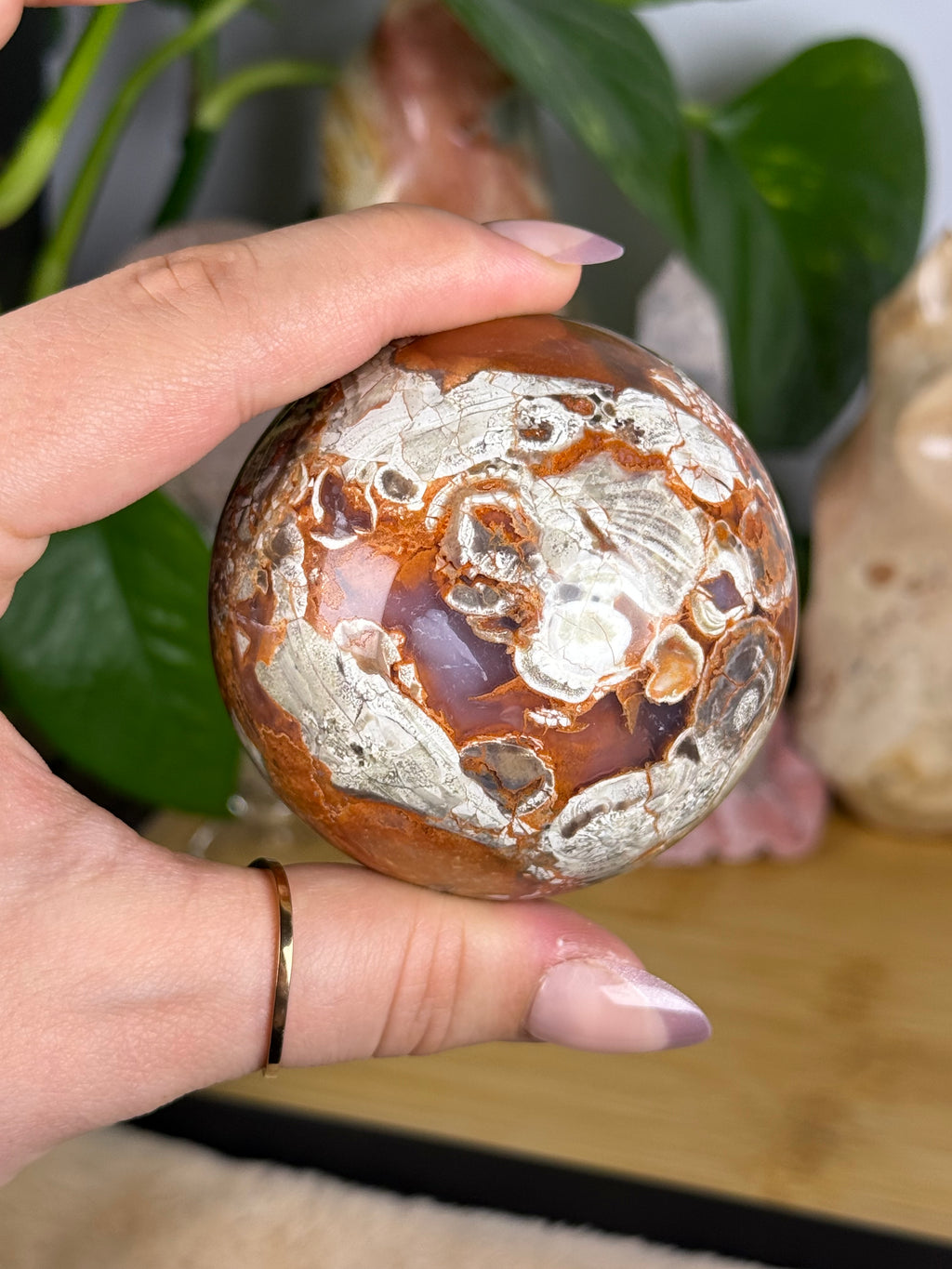 Money Agate Sphere