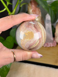 Polychrome Jasper Sphere "Celestial Cream"