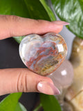 Sea Jasper Pastel Crystal Heart Carving