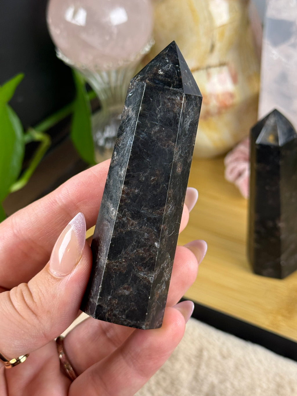 Garnet Astrophyllite Mini Towers